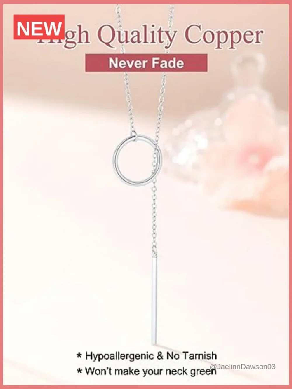 14K Gold Plated Long Y-Shaped Dainty Bar Pendant Necklace Set 28 inch